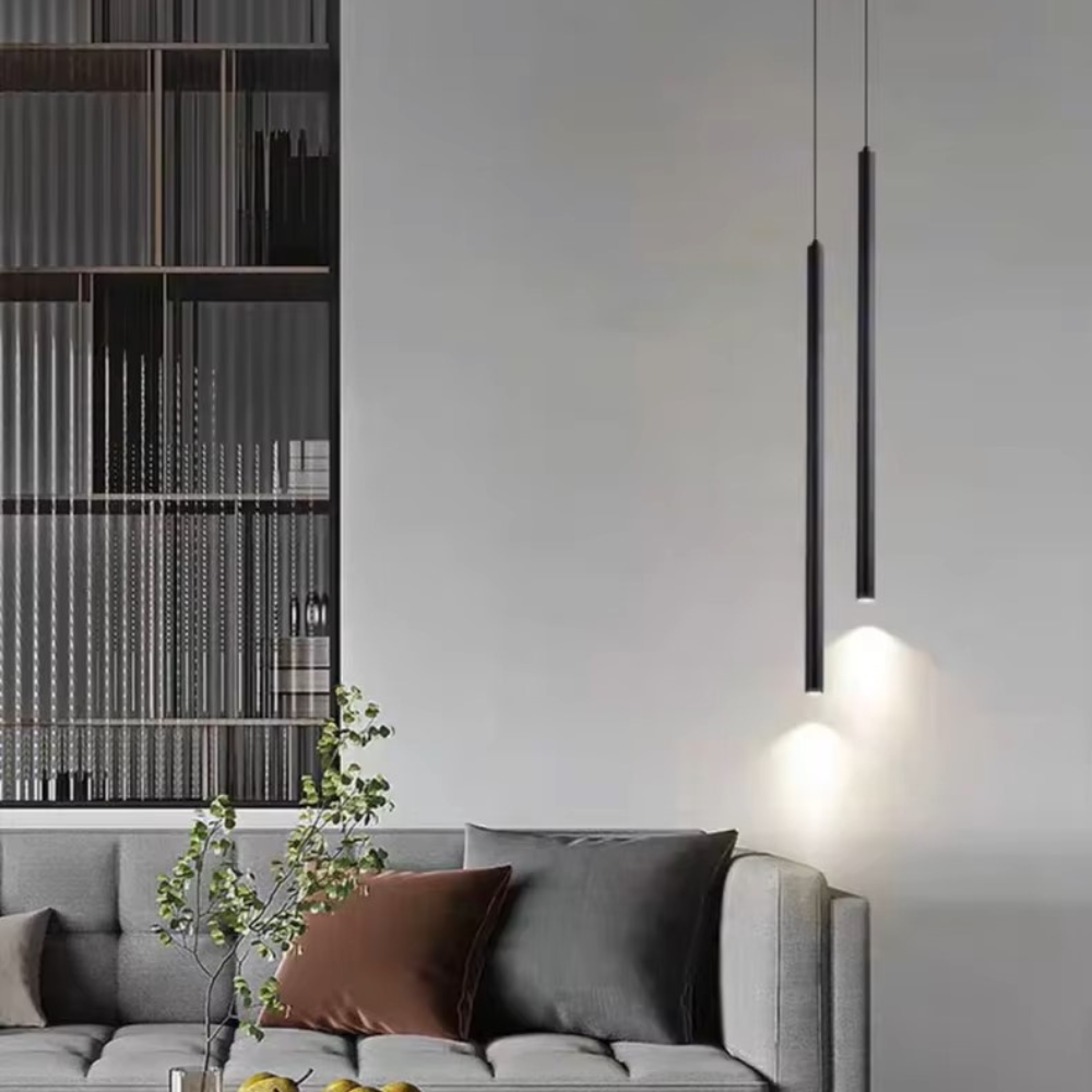 MALVA- Modern LED Pendellampa – 1 eller 2 lampor | Svart &amp; Guld