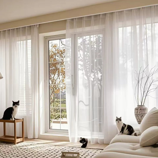 LIVORA Vit Gardinpanel
